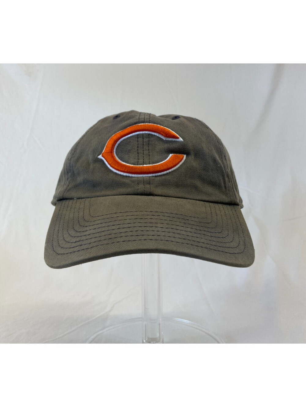 Chicago Bears Football Baseball Cap Fitted Gray Hat Large NFL Sports Casual OS